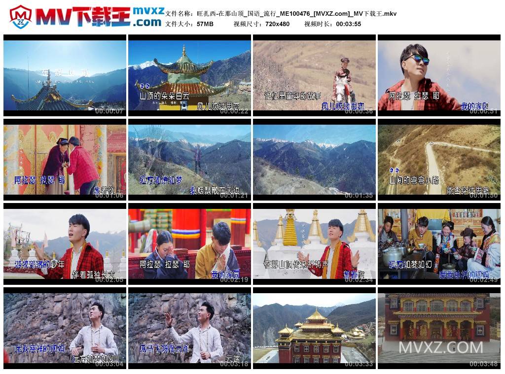 旺扎西-在那山顶_国语_流行_ME100476